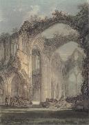J.M.W. Turner The Chancel and Crossing of Tintern Abbey,Looking towards the East Window Spain oil painting artist